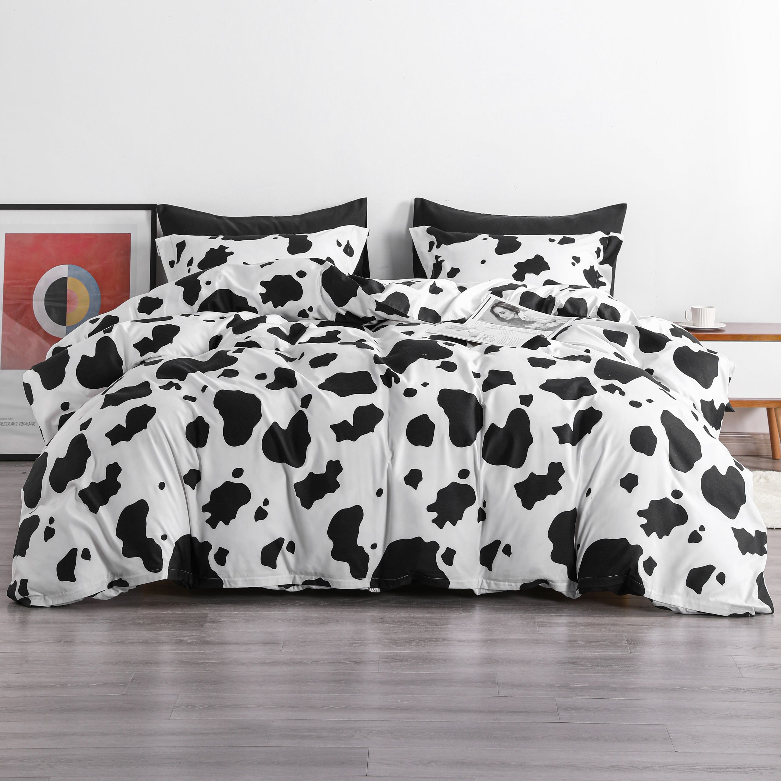 3 Pieces Printed Duvet Cover Set - Cow
