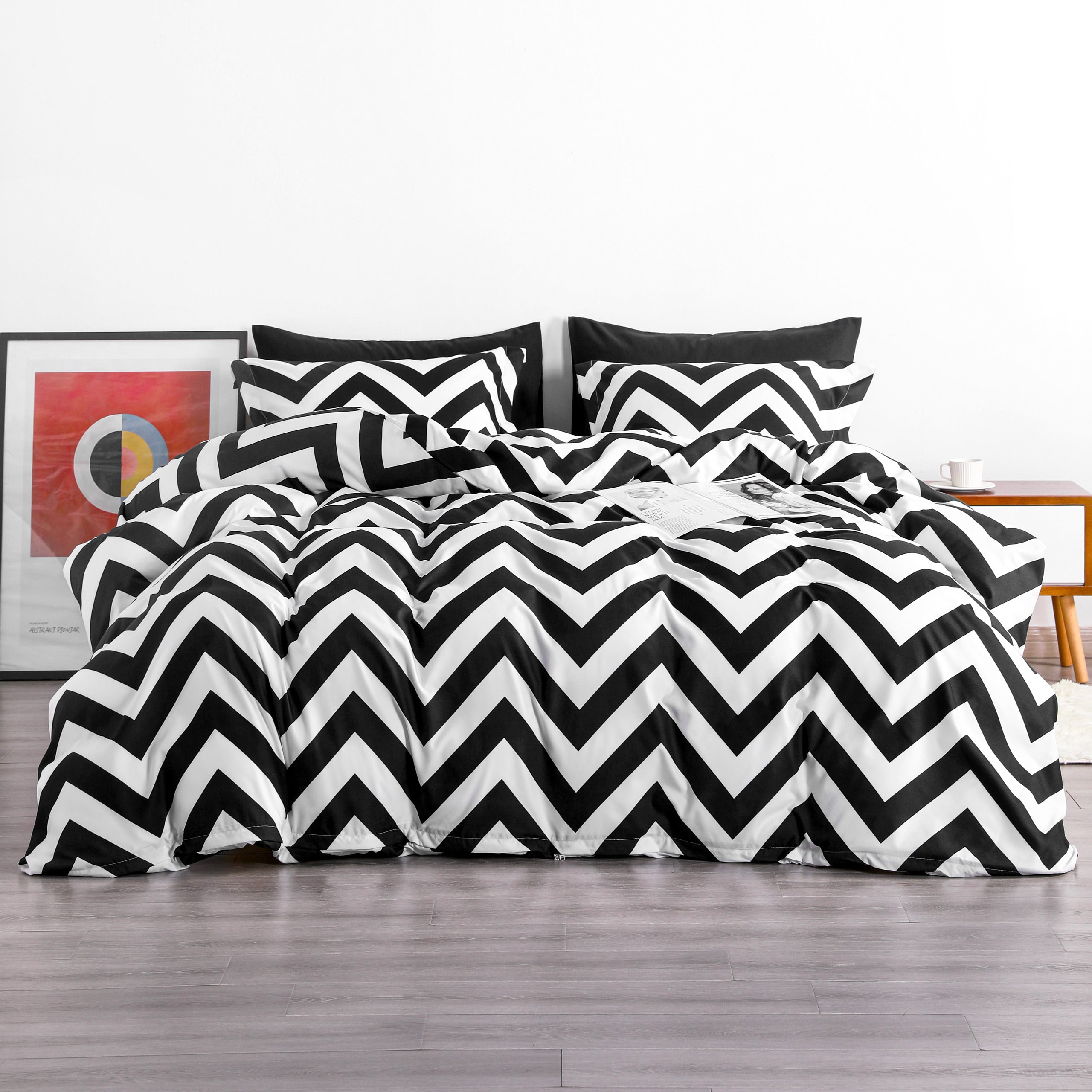 3 Pieces Printed Duvet Cover Set - Wave
