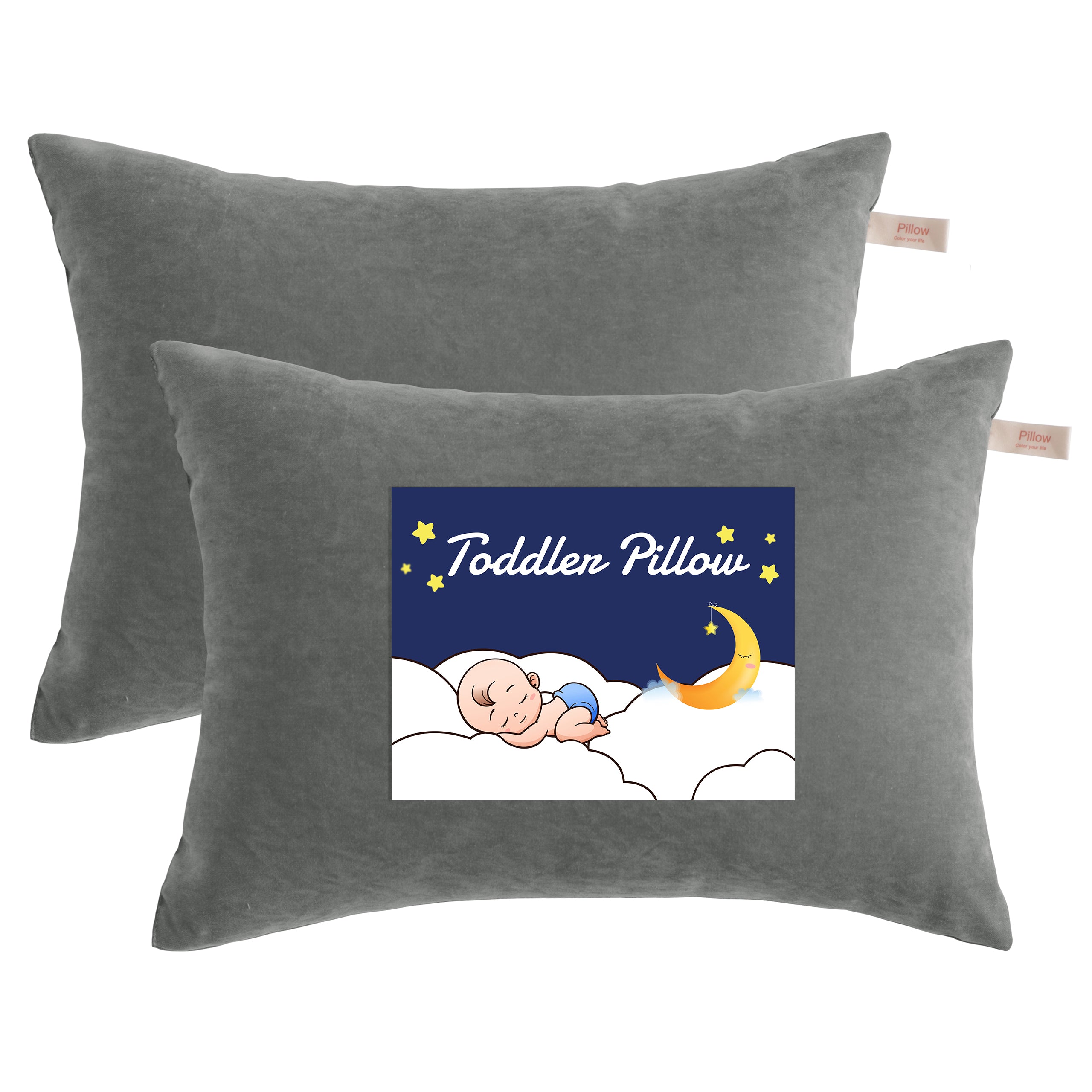 2 Pack Microfiber Toddler Pillows