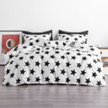 3 Pieces Printed Duvet Cover Set - Star